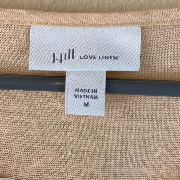 J. Jill Love‎ Linen Tunic top with 3/4 Sleeves Size Medium (L9) - Picture 5 of 10